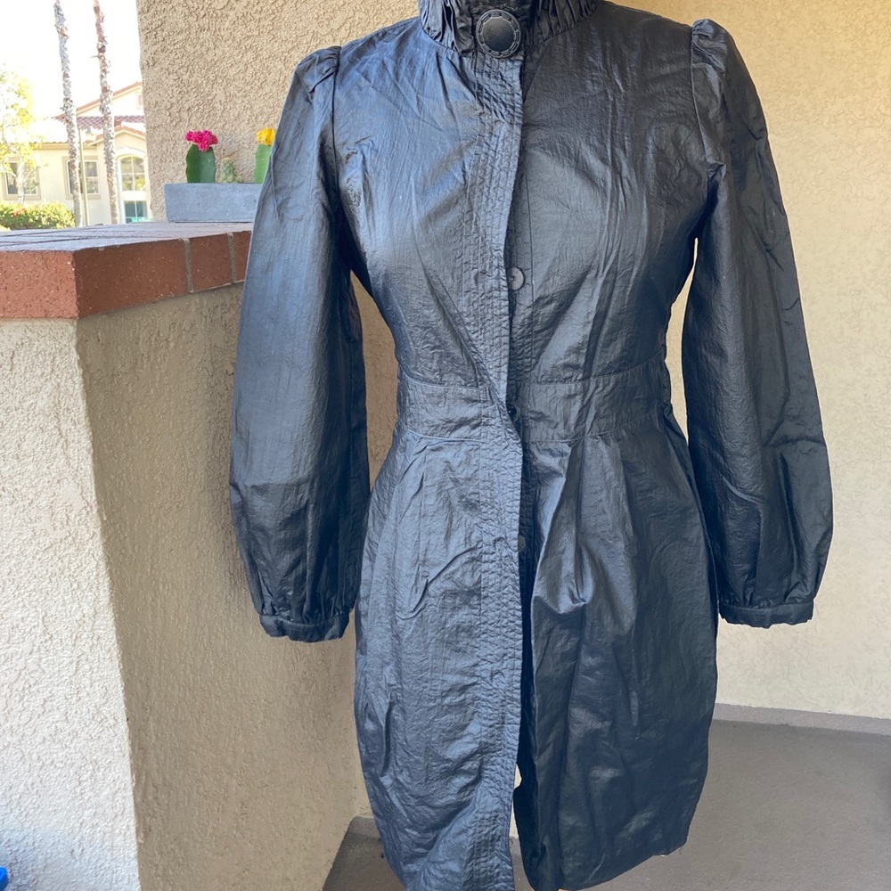 Simple Black Trendy Long Coat